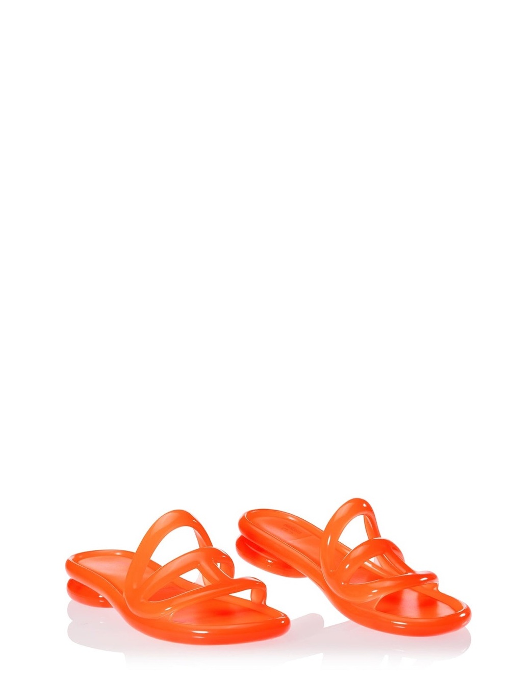 Telfar Orange Jelly Slide Sandals for Women